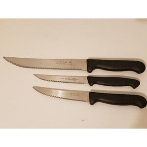 Lot Of 3 Tramontina Knives Inox Stainless Brasil Brazil‎ Set Of 3